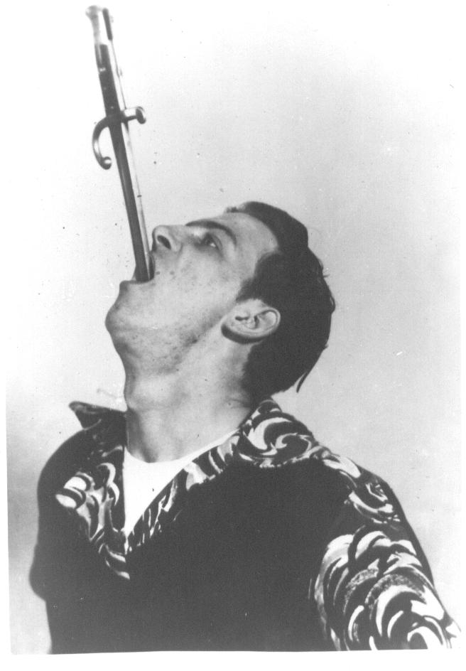 Who is this Unknown Male Swordswallower from the 1950s-60s?