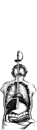 Animated image of sword swallower by Fred Kahl
